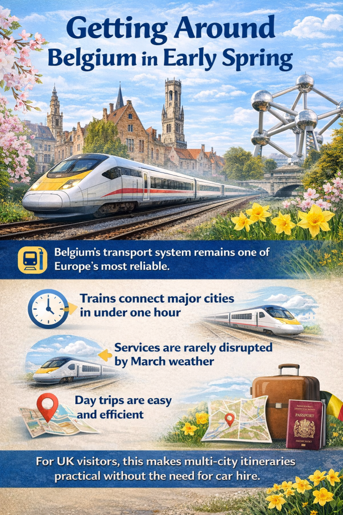 Getting Around Belgium in March during early Spring