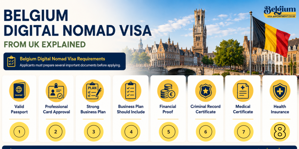 Belgium Digital Nomad Visa Requirements uk